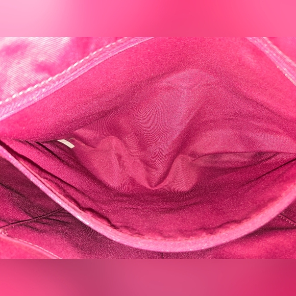 Coach Magenta Leather Tote Bag - Picture 12 of 15